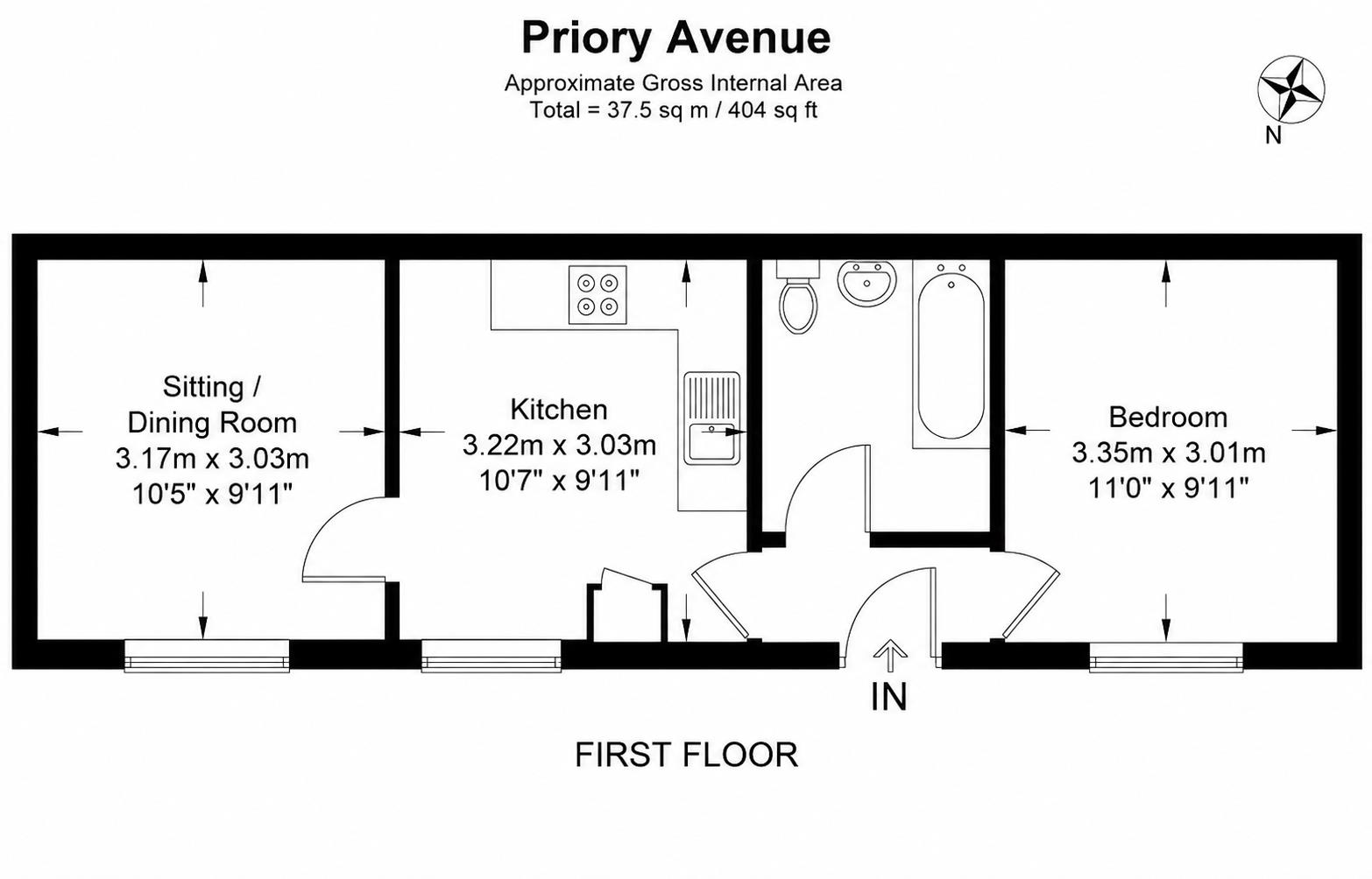 Flat 4, 22, Priory Avenue, High Wycombe floorplan