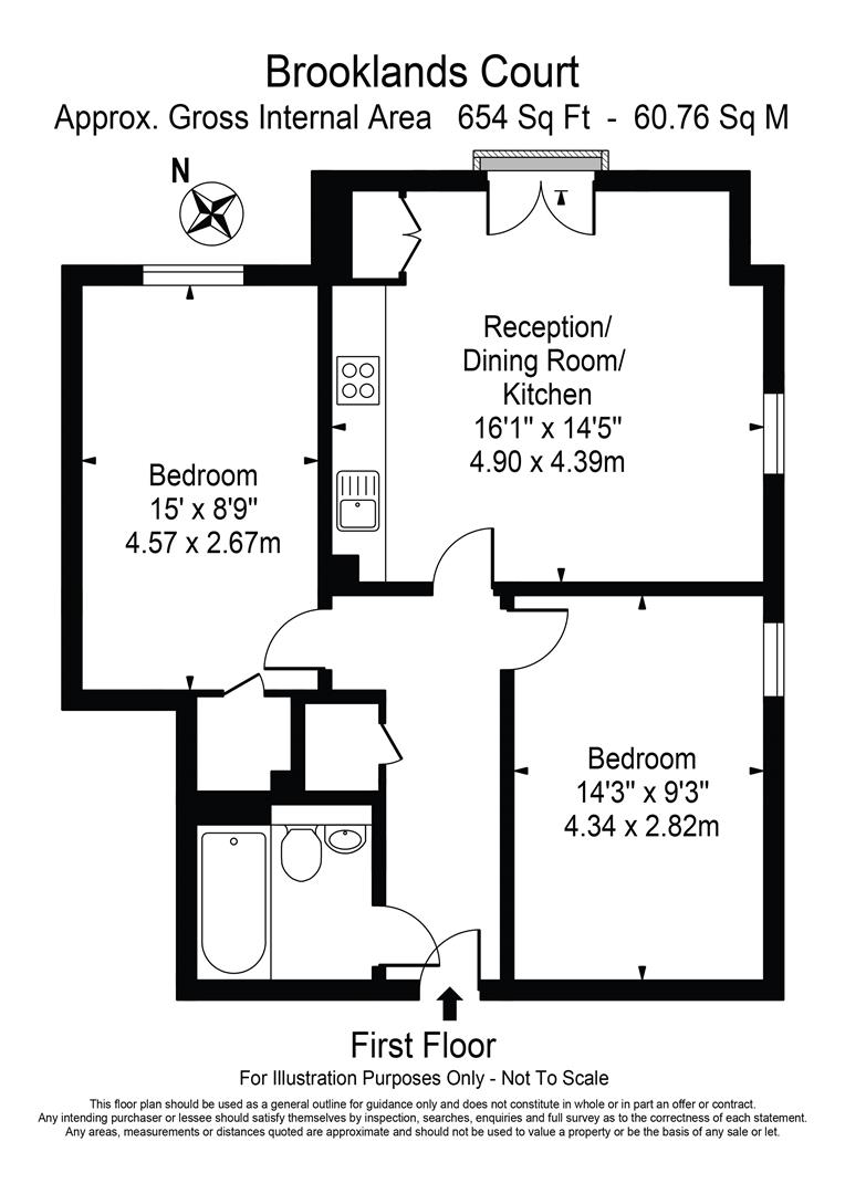 1, Brooklands Court, Burnt Oak Broadway, London floorplan