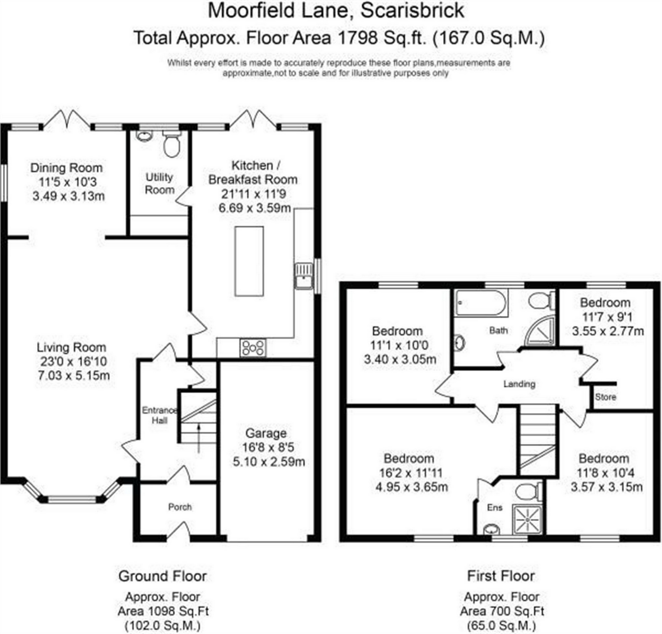 4 Bedrooms Detached house for sale in Moorfield Lane, Scarisbrick, Ormskirk, Lancashire L40