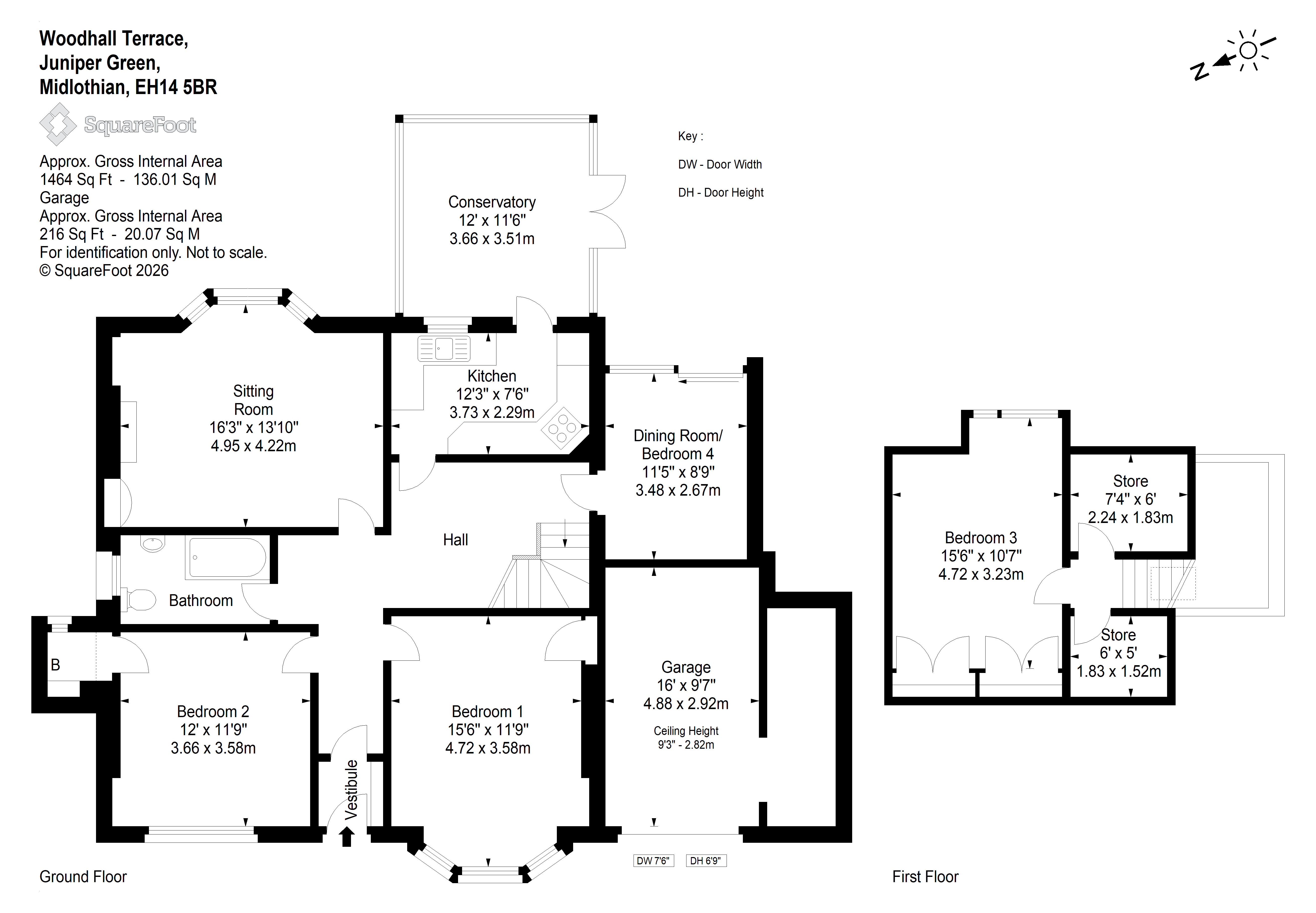 46, Woodhall Terrace, Edinburgh floorplan