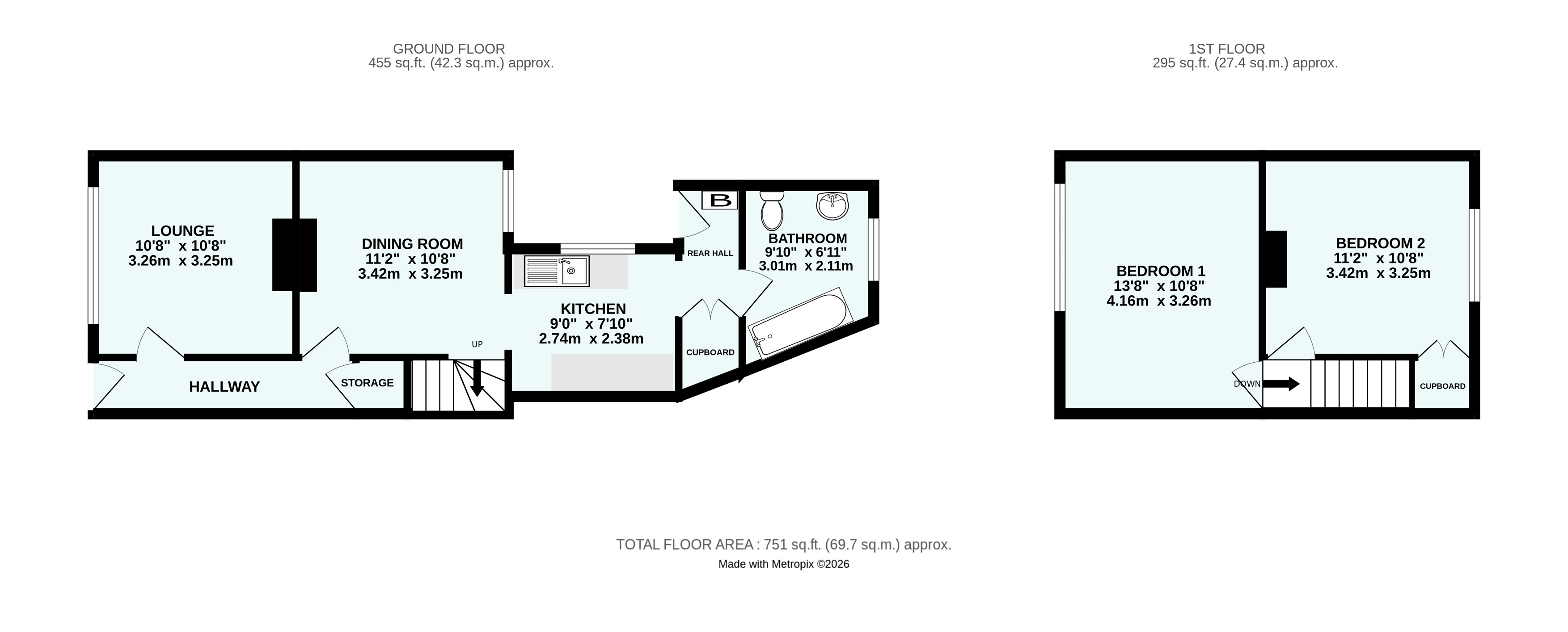 3, Higher Broad Lane, Cornwall floorplan