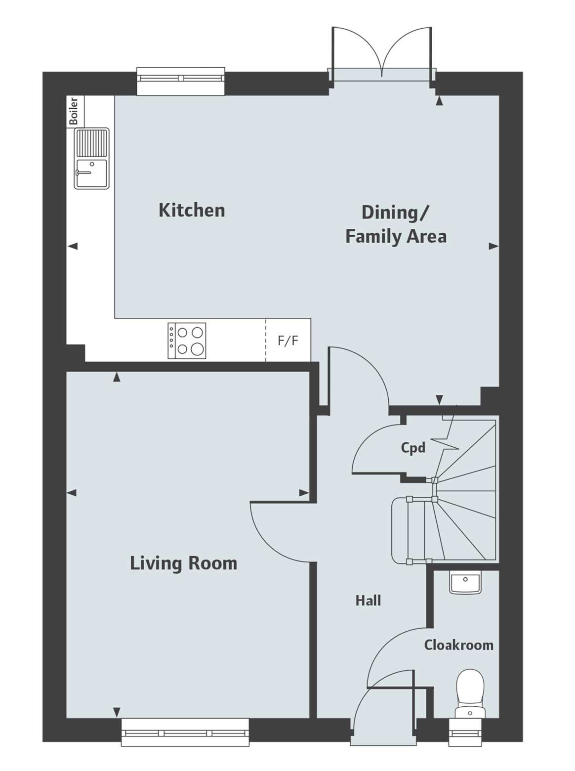 New home, 4 bed detached house for sale in "The Mylne" at "The Mylne
