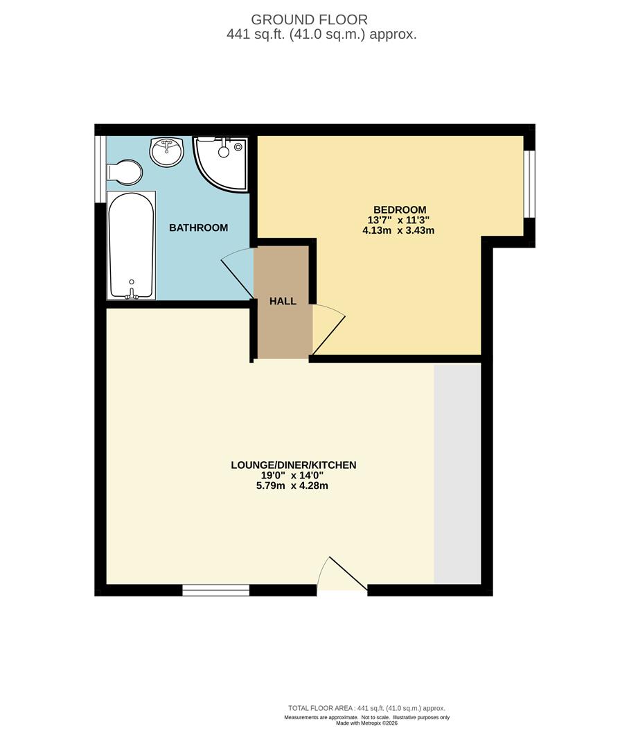 41A, Budworth Walk, Wilmslow floorplan