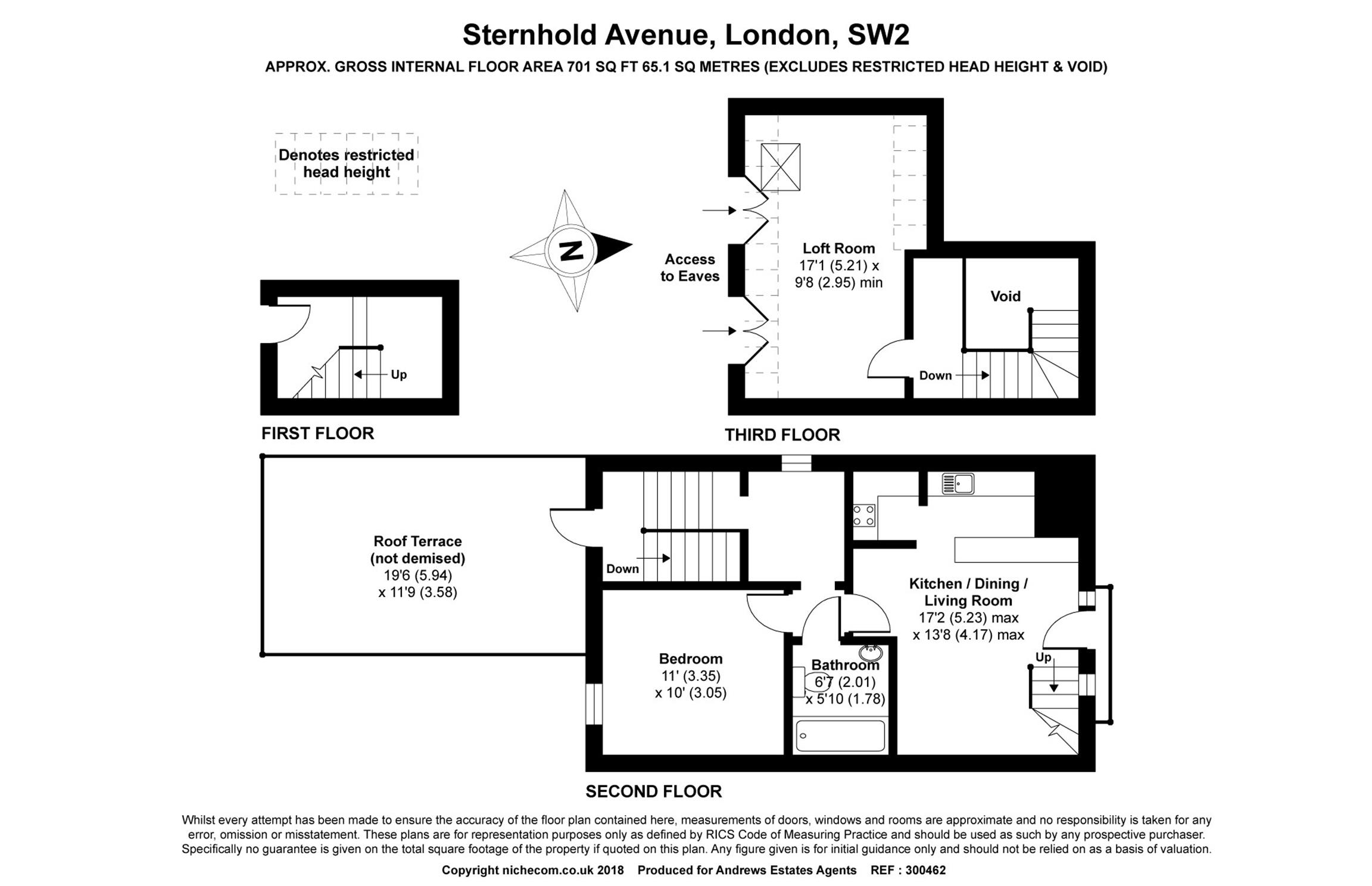 1 Bedrooms Flat for sale in Sternhold Avenue, London SW2