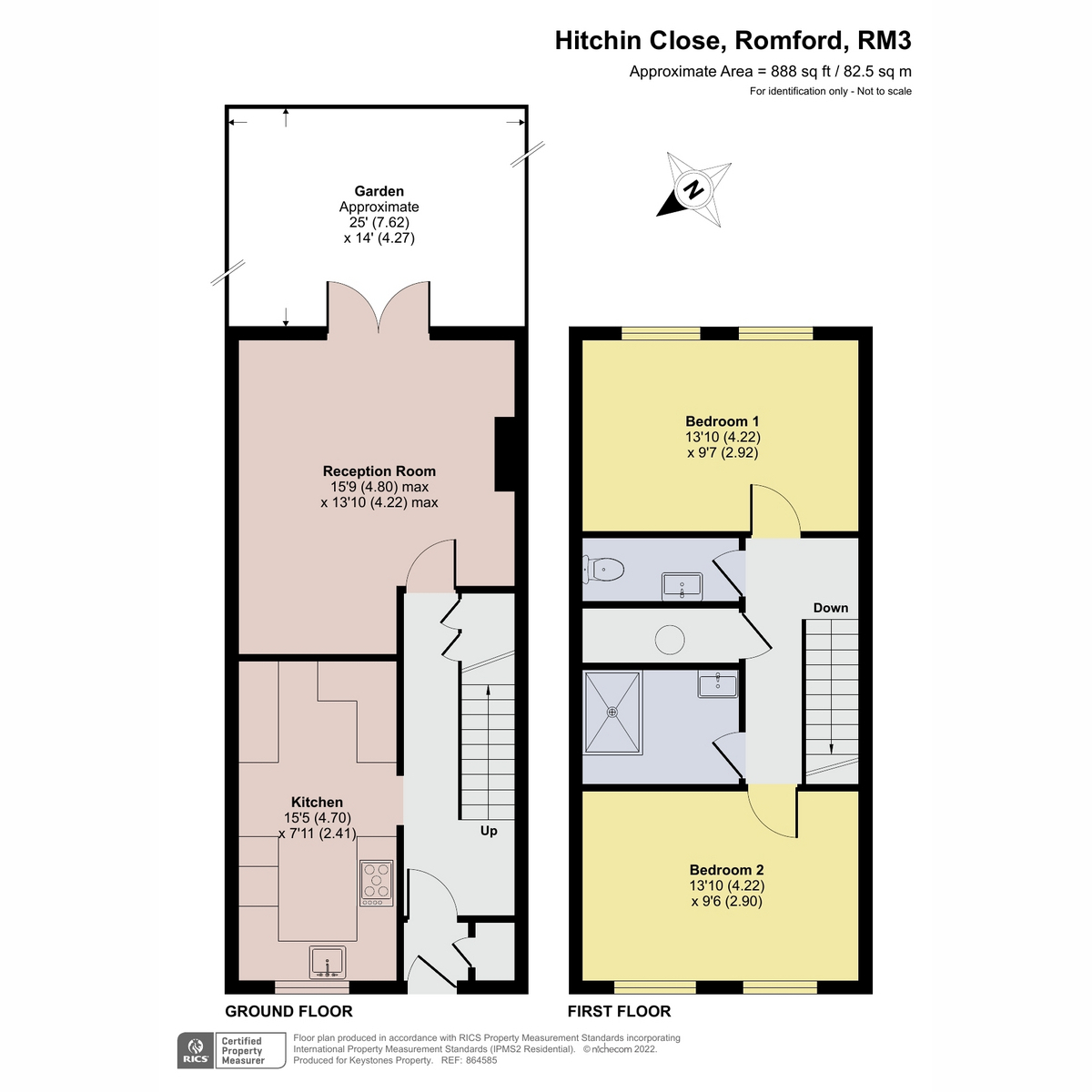 80, Hitchin Close, Romford floorplan