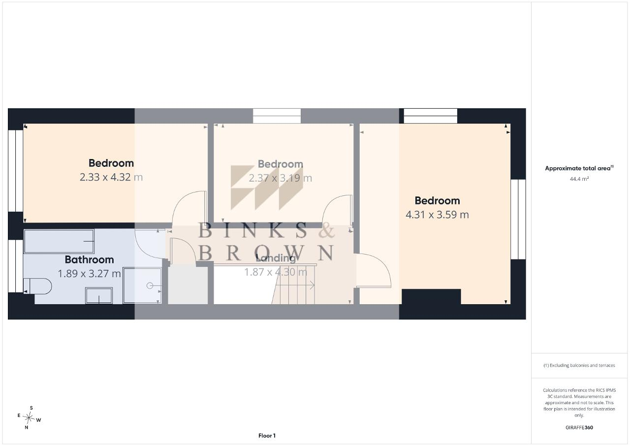 2, Saffron Cottages, Horndon On The Hill floorplan