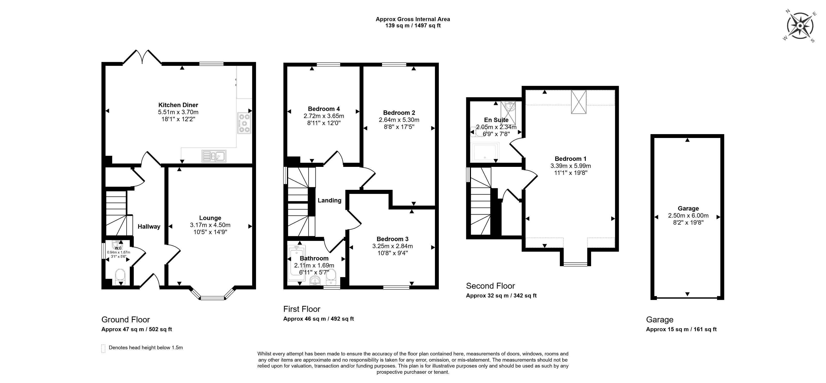 N/A, 4 Kelstern Lane, Newark floorplan