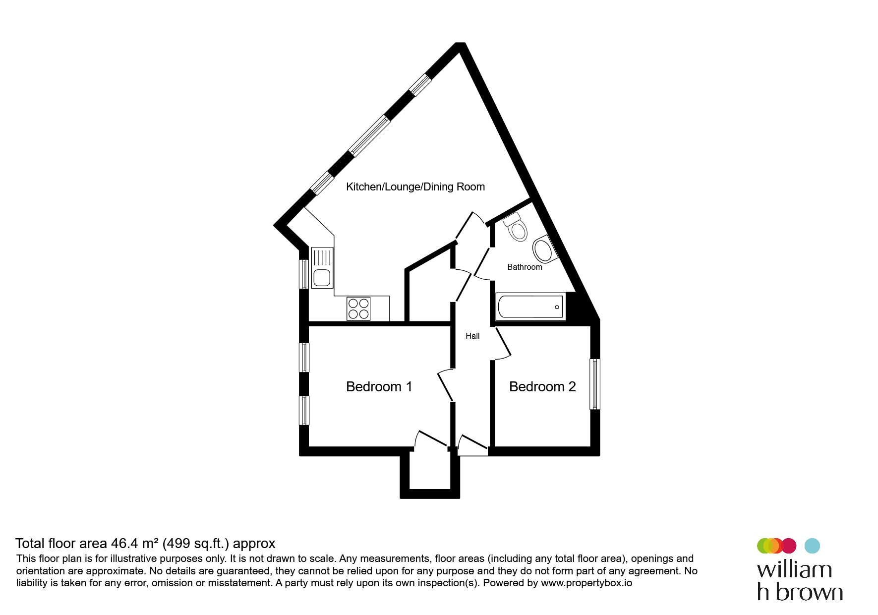 2, Ashdown Court, Knottingley floorplan