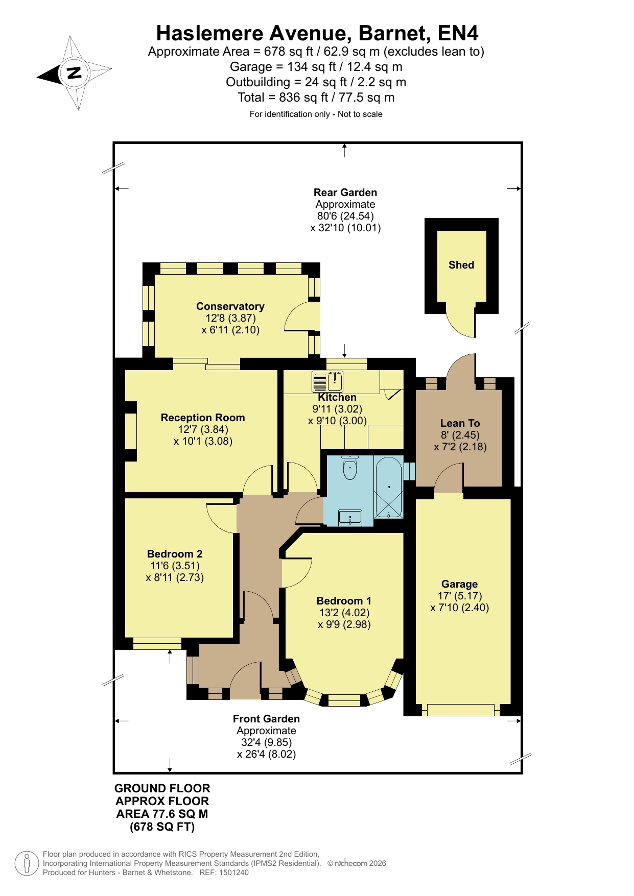 Haslemere Avenue, Barnet floorplan