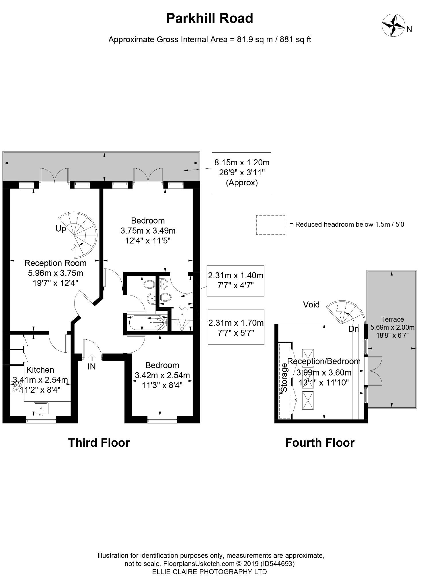 2 Bedrooms Flat to rent in Parkhill Road, Belsize Park, London NW3