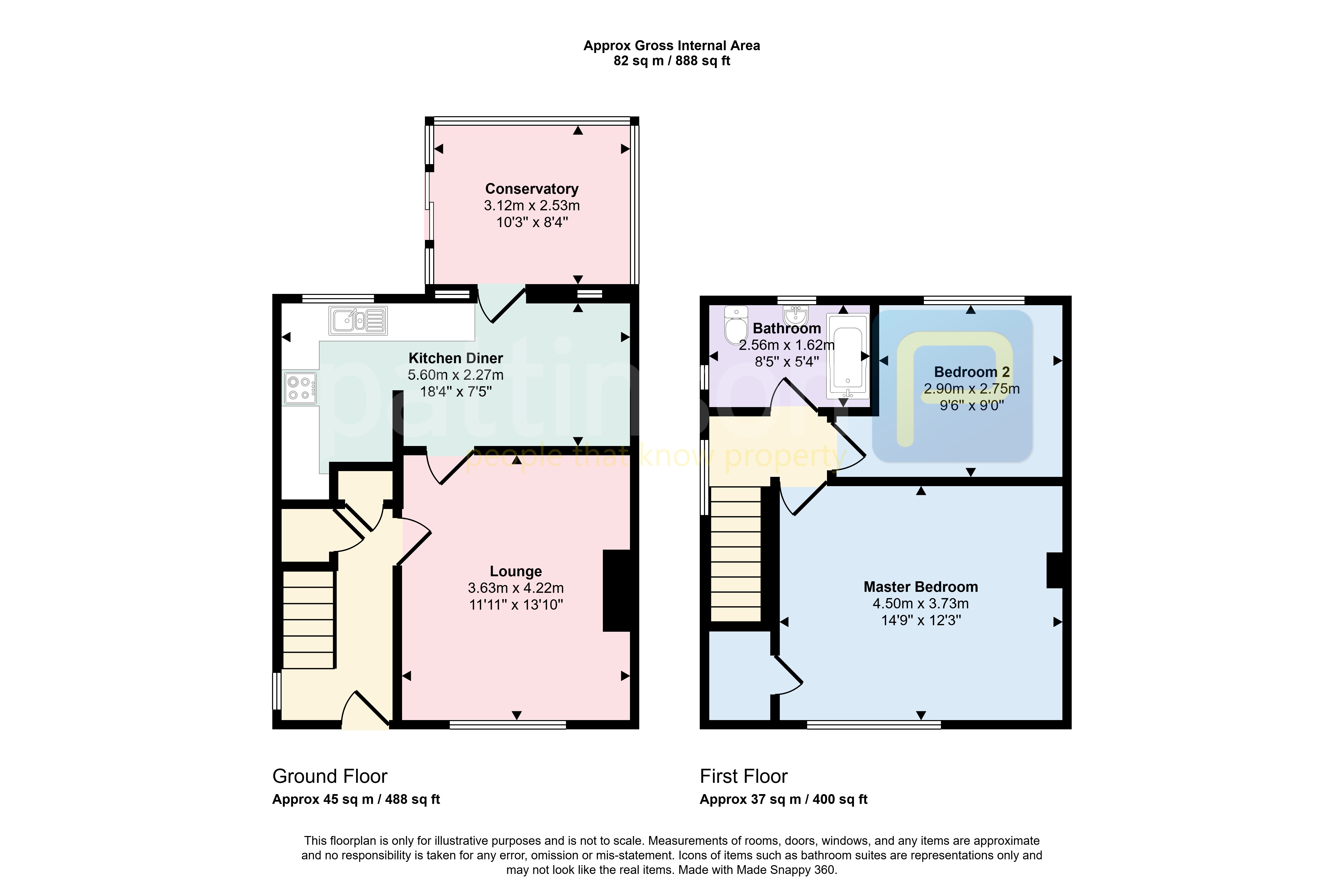 87, Don View, East Boldon floorplan
