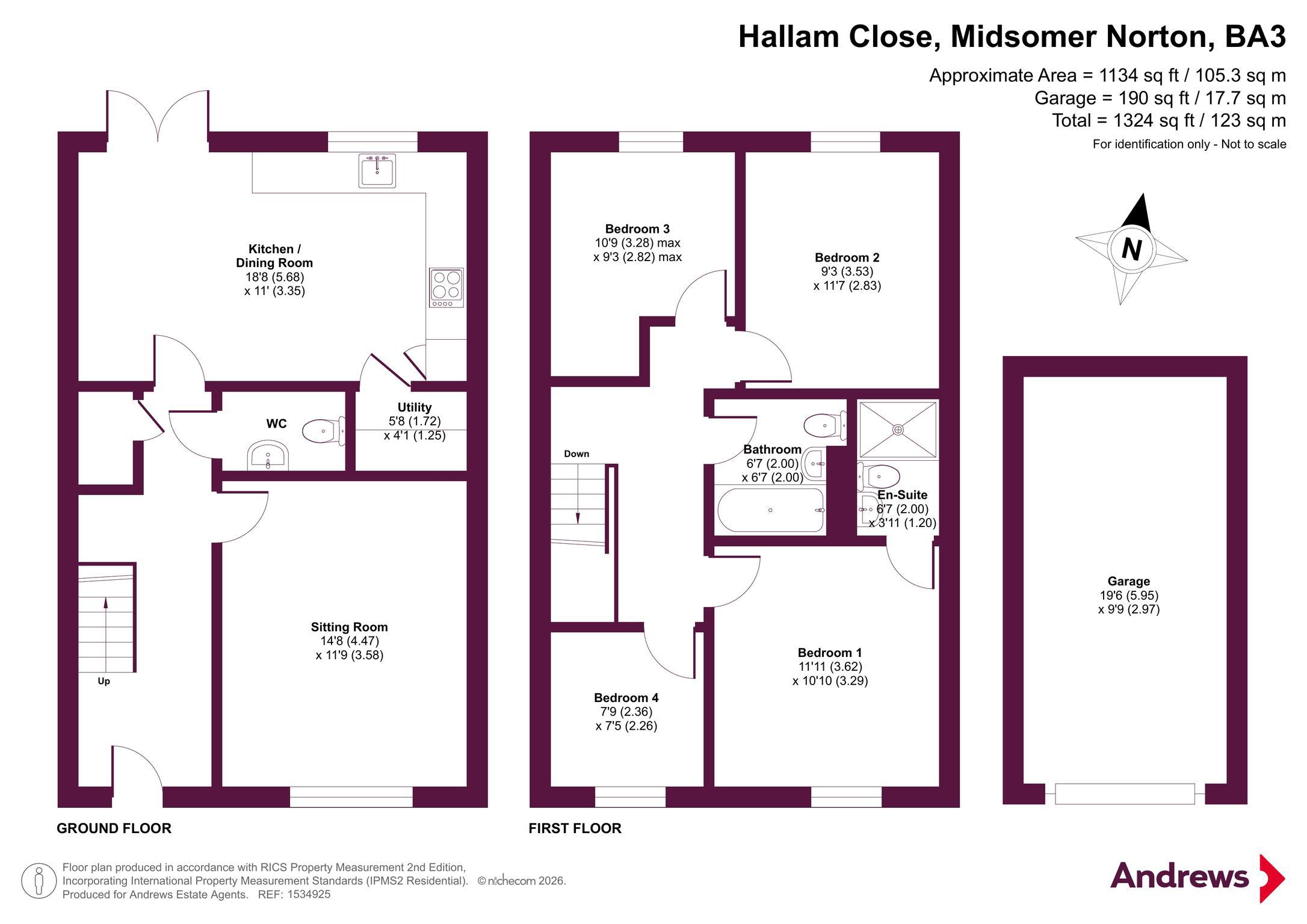 Hallam Close, Midsomer Norton floorplan