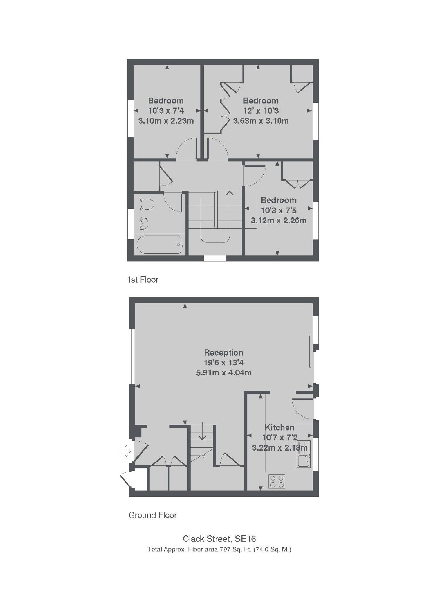 Clack Street, London floorplan