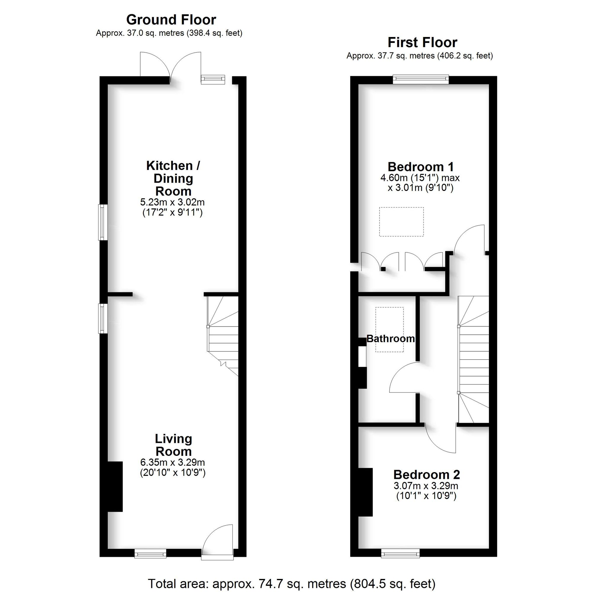 93 Sturton Street, Cambridge floorplan