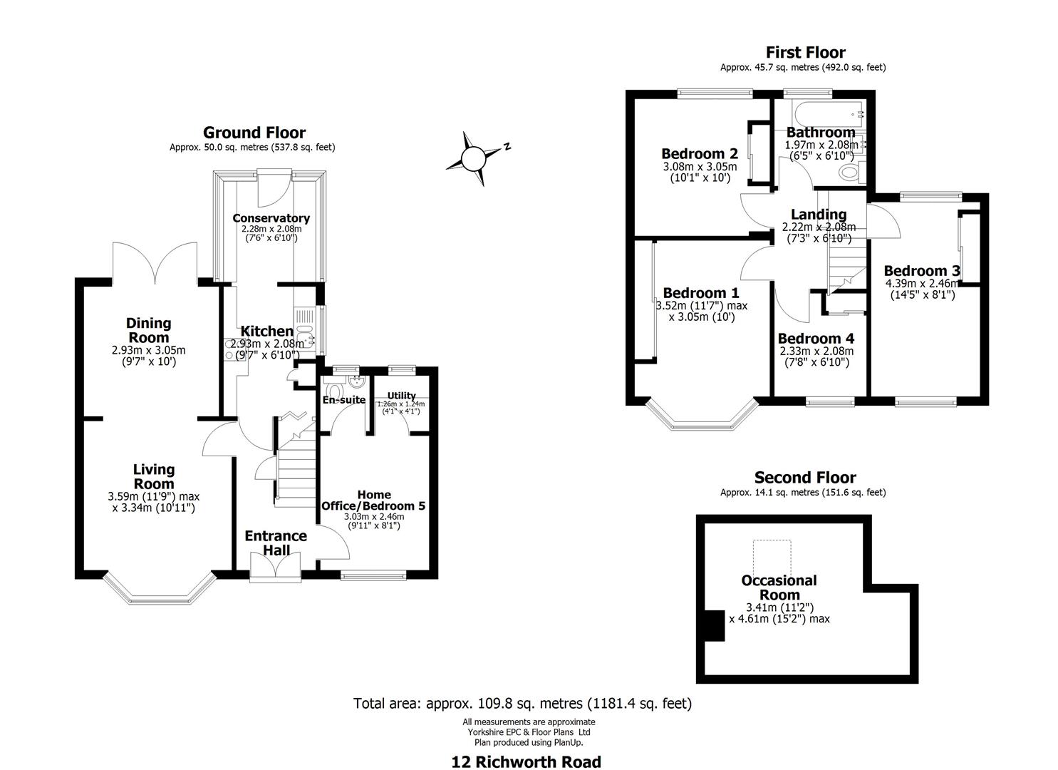 12, Richworth Road, Sheffield floorplan
