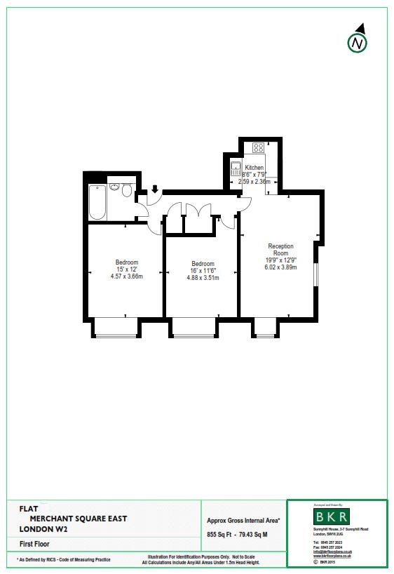 2 Bedrooms Flat to rent in Merchant Square East, London W2