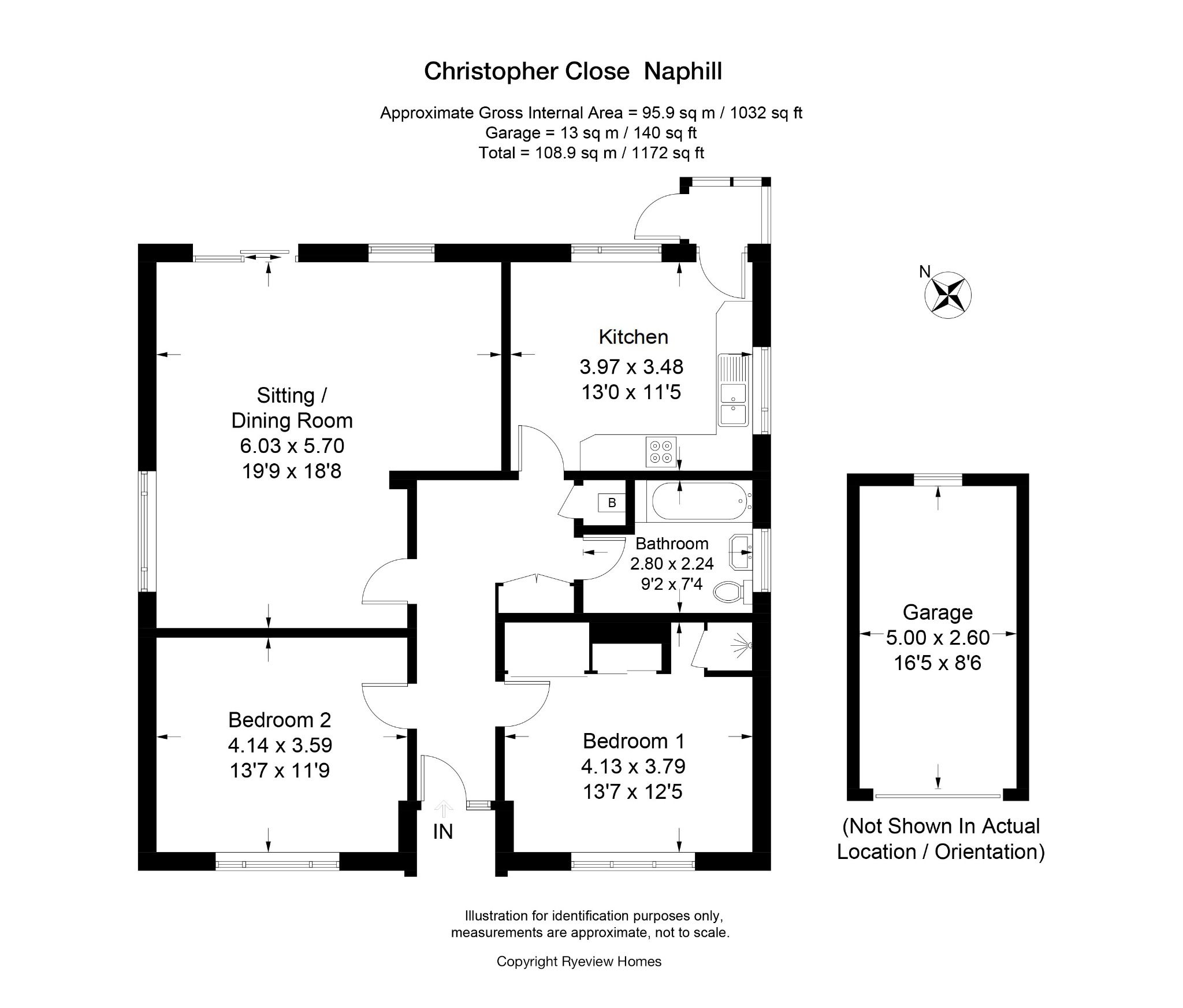 2 Bedrooms Bungalow for sale in Christopher Close, Naphill, High Wycombe HP14