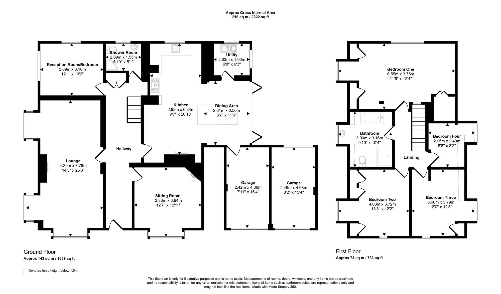 The Croft, Bridgend floorplan