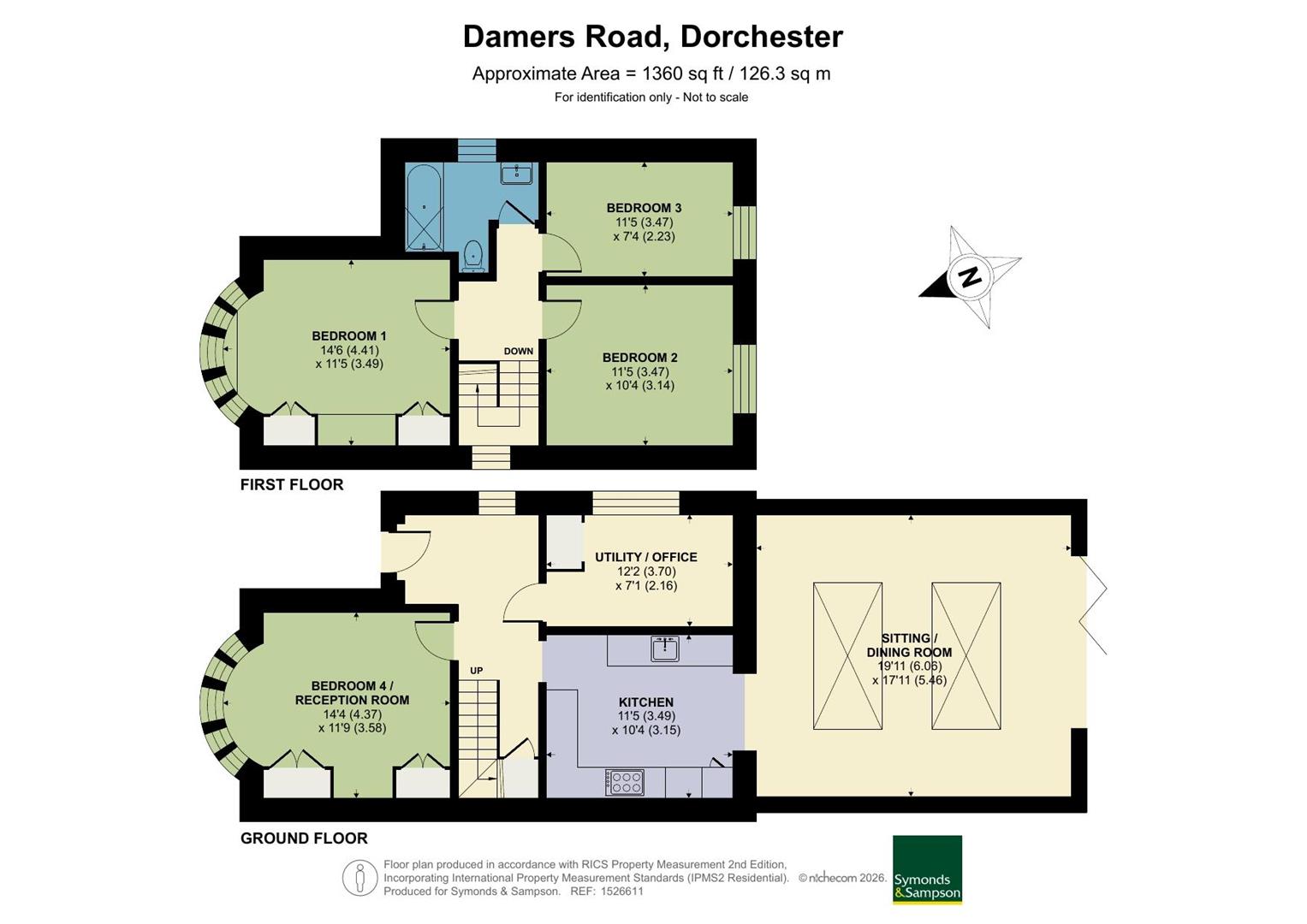 165, Damers Road, Dorchester floorplan