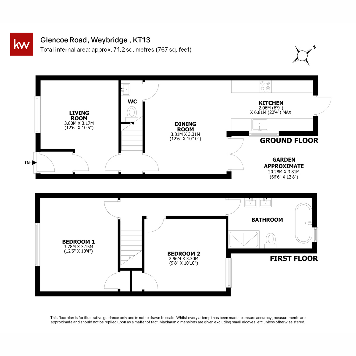 Glencoe Road, Weybridge floorplan