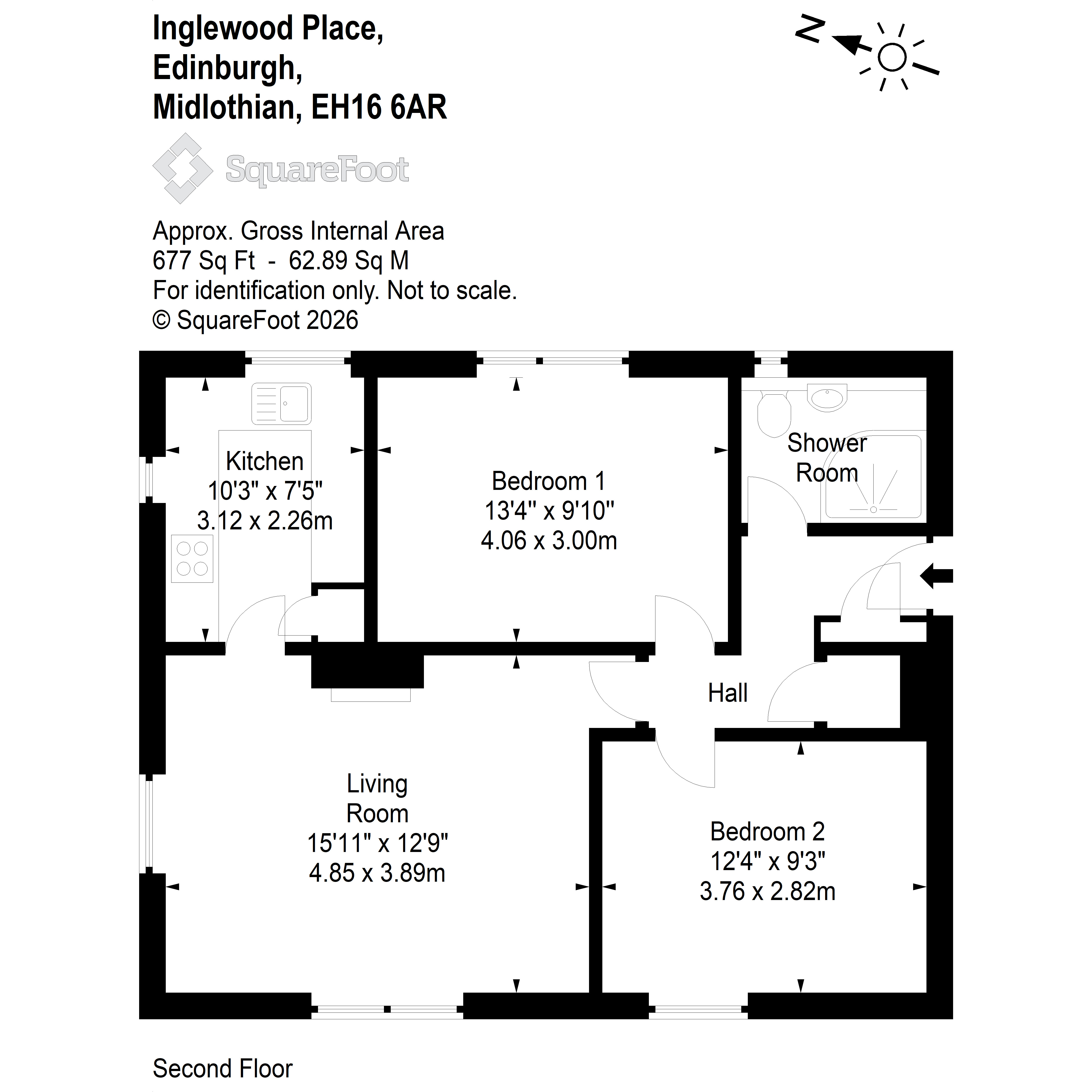 1/5, Inglewood Place, Edinburgh floorplan