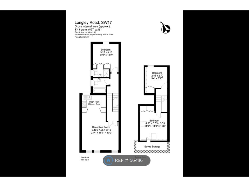 3 Bedrooms Flat to rent in Longley Road, London SW17