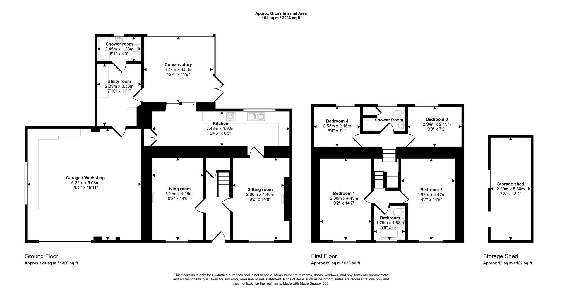 Penfeidr, Crymych floorplan