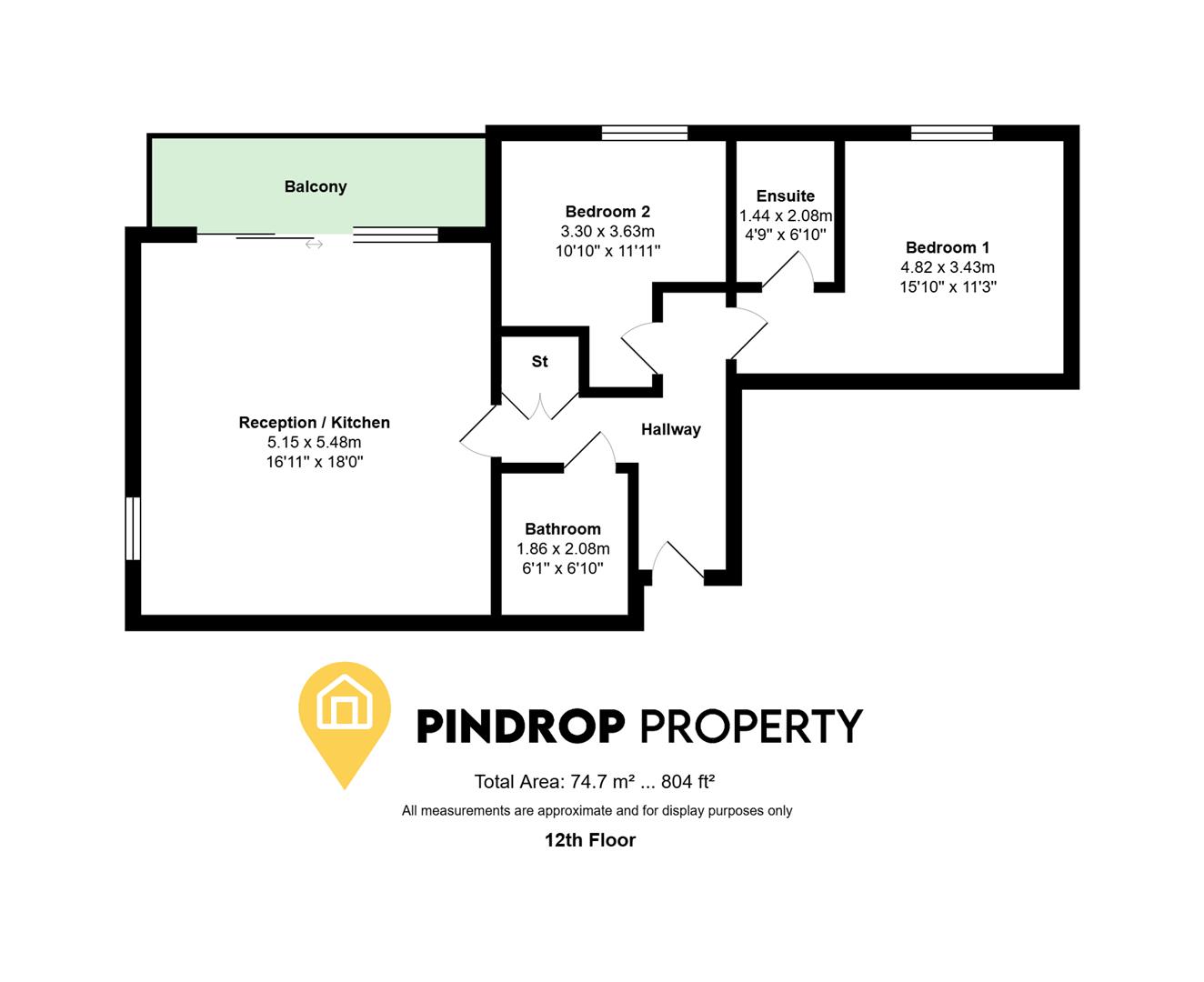 Flat 61, Peregrine Point, 1 Alma Road, Enfield floorplan