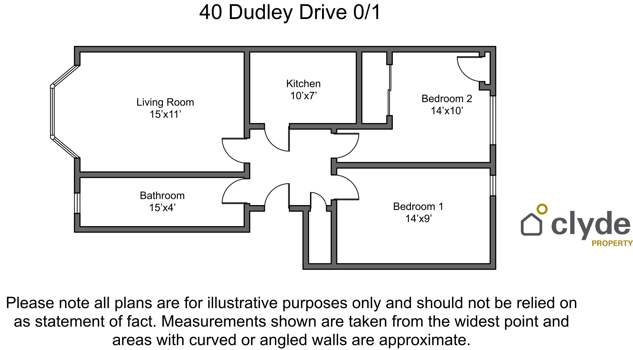 Flat 0-1, 40, Dudley Drive, Glasgow floorplan