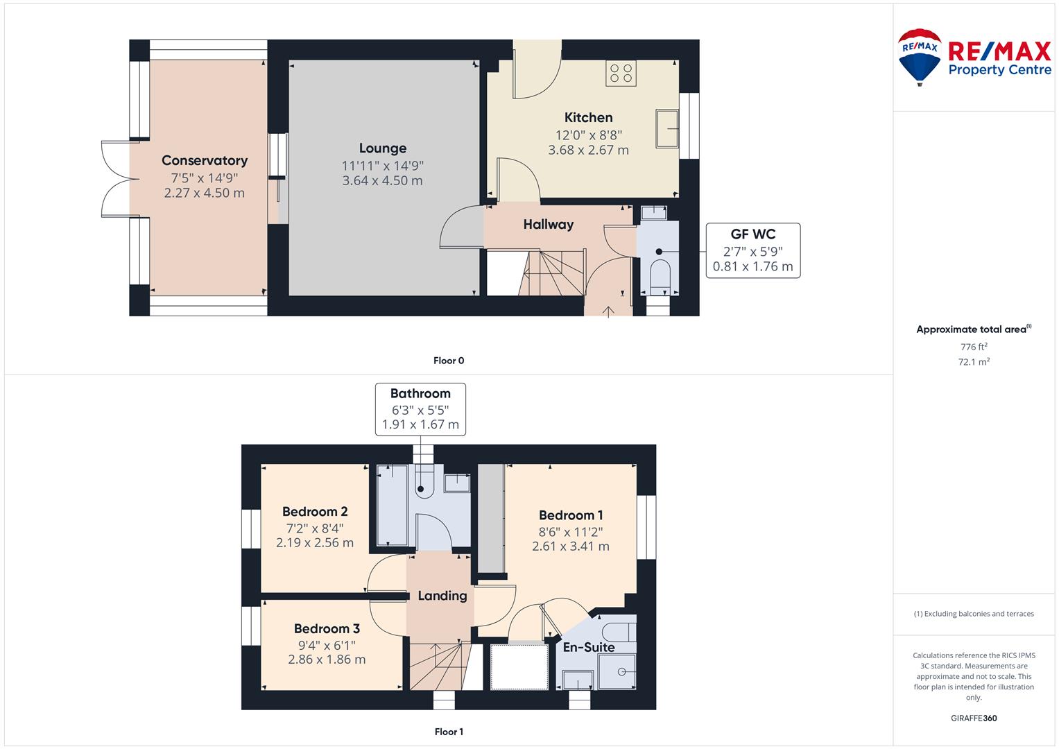 31, St. Denis Close, Harwich floorplan