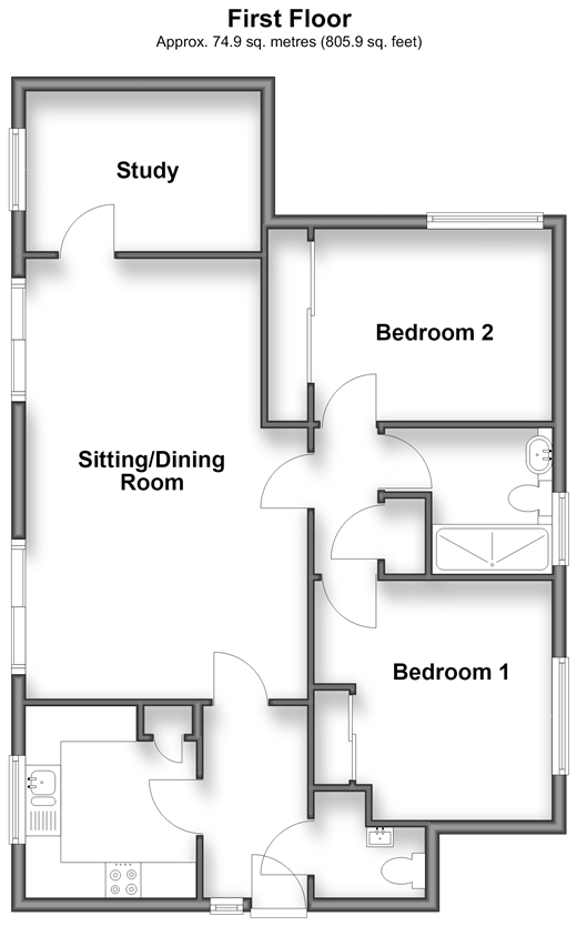 Mill Close, Chichester floorplan