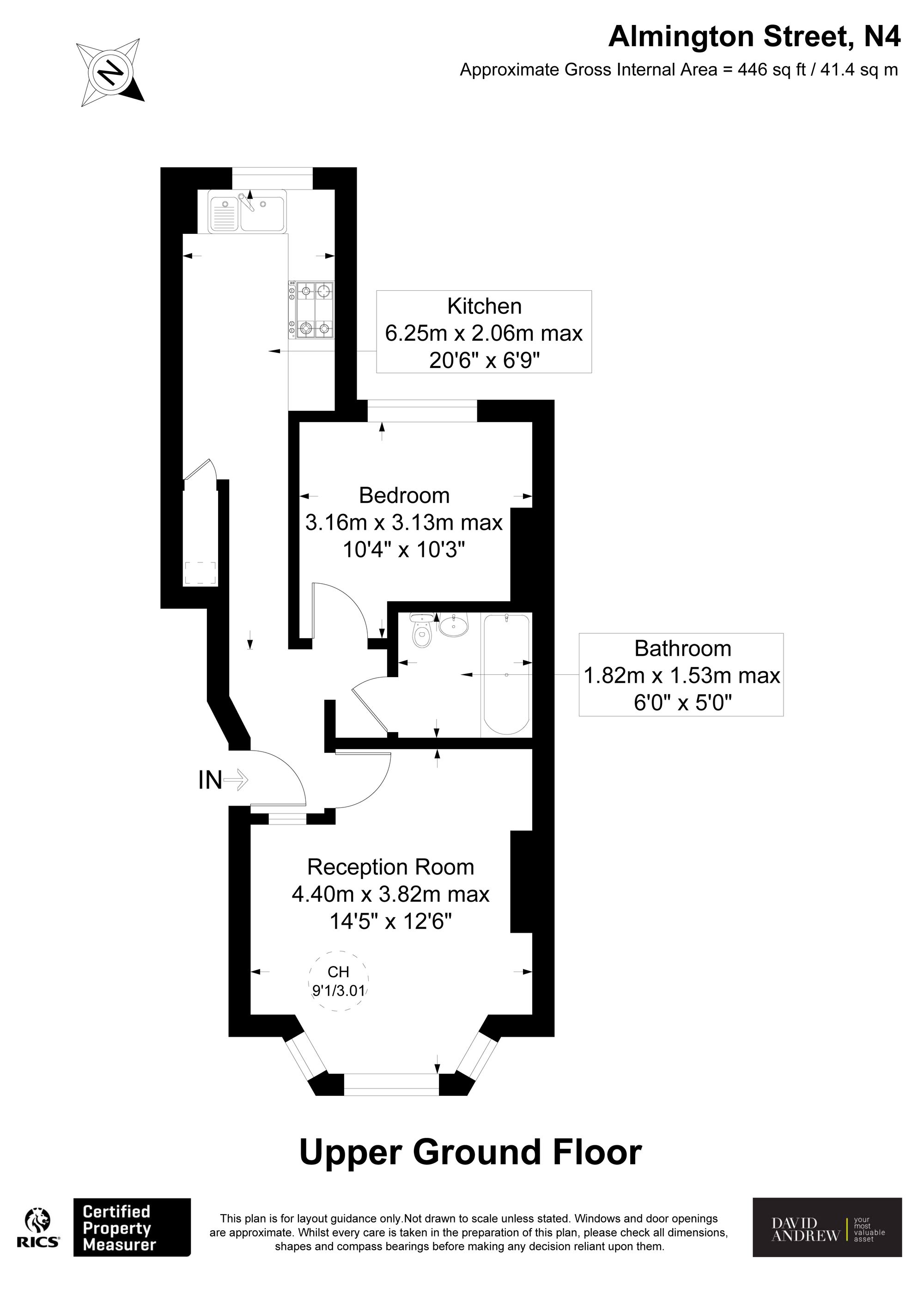 16B 16 Almington Street, London floorplan