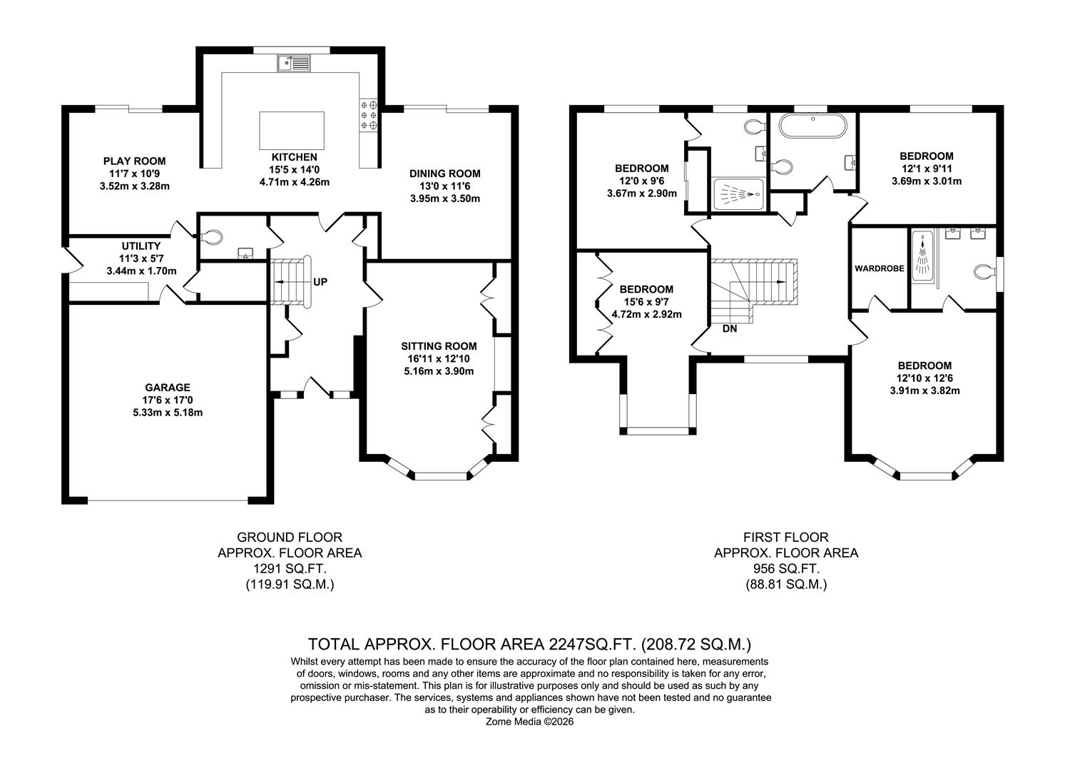 22, Quarry Road, West Malling floorplan