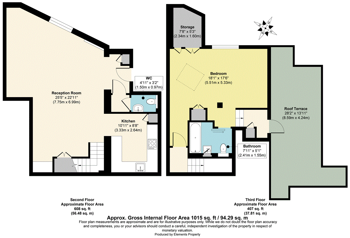 21a, Clipper Court, 44-48 Wharf Road, Waterside, Angel floorplan