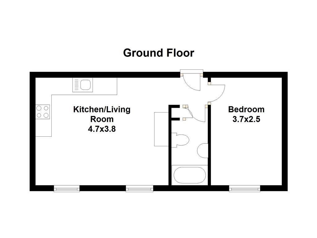 1, Headland View Apartments, Falmouth floorplan