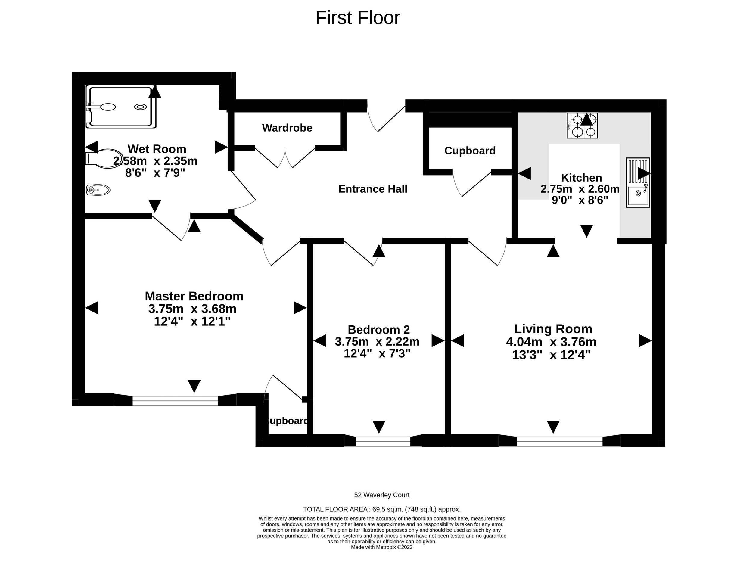 52 Waverley Court, Portishead floorplan