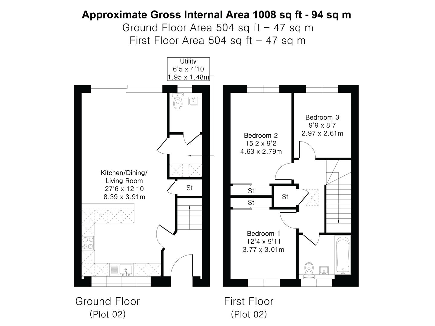 Plot 1, 91, Northfield Avenue, Cambridge floorplan
