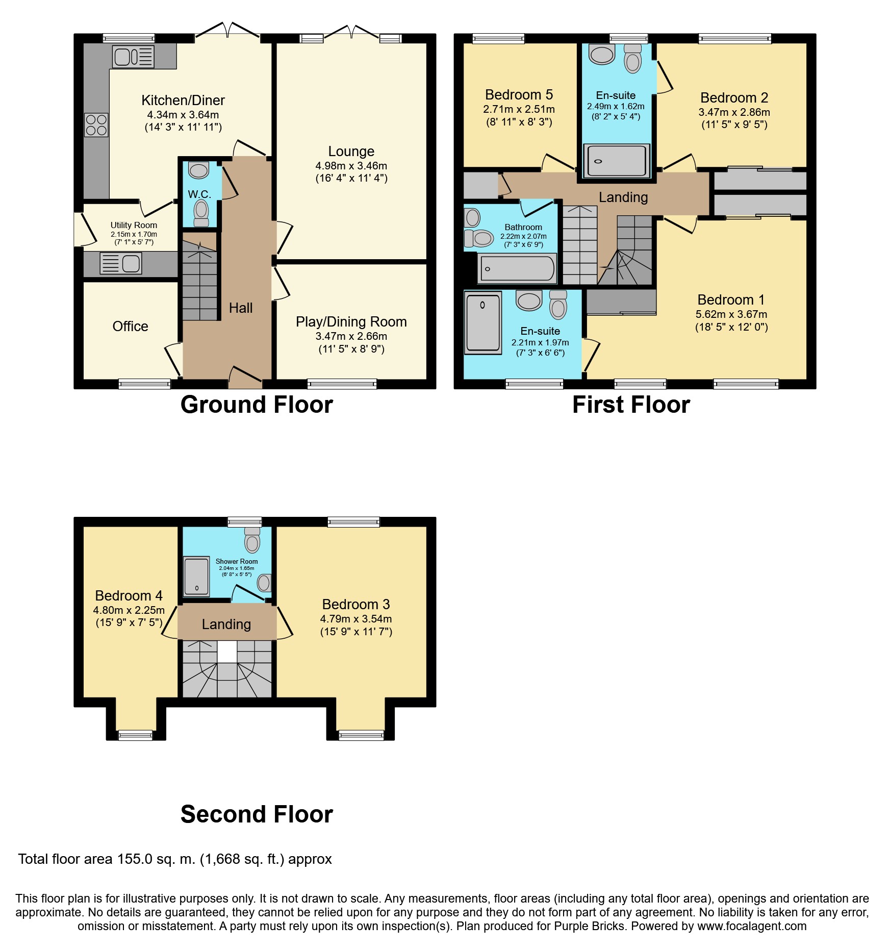 5 Bedrooms Detached house for sale in Meadowsweet Way, Stotfold, Hitchin SG5