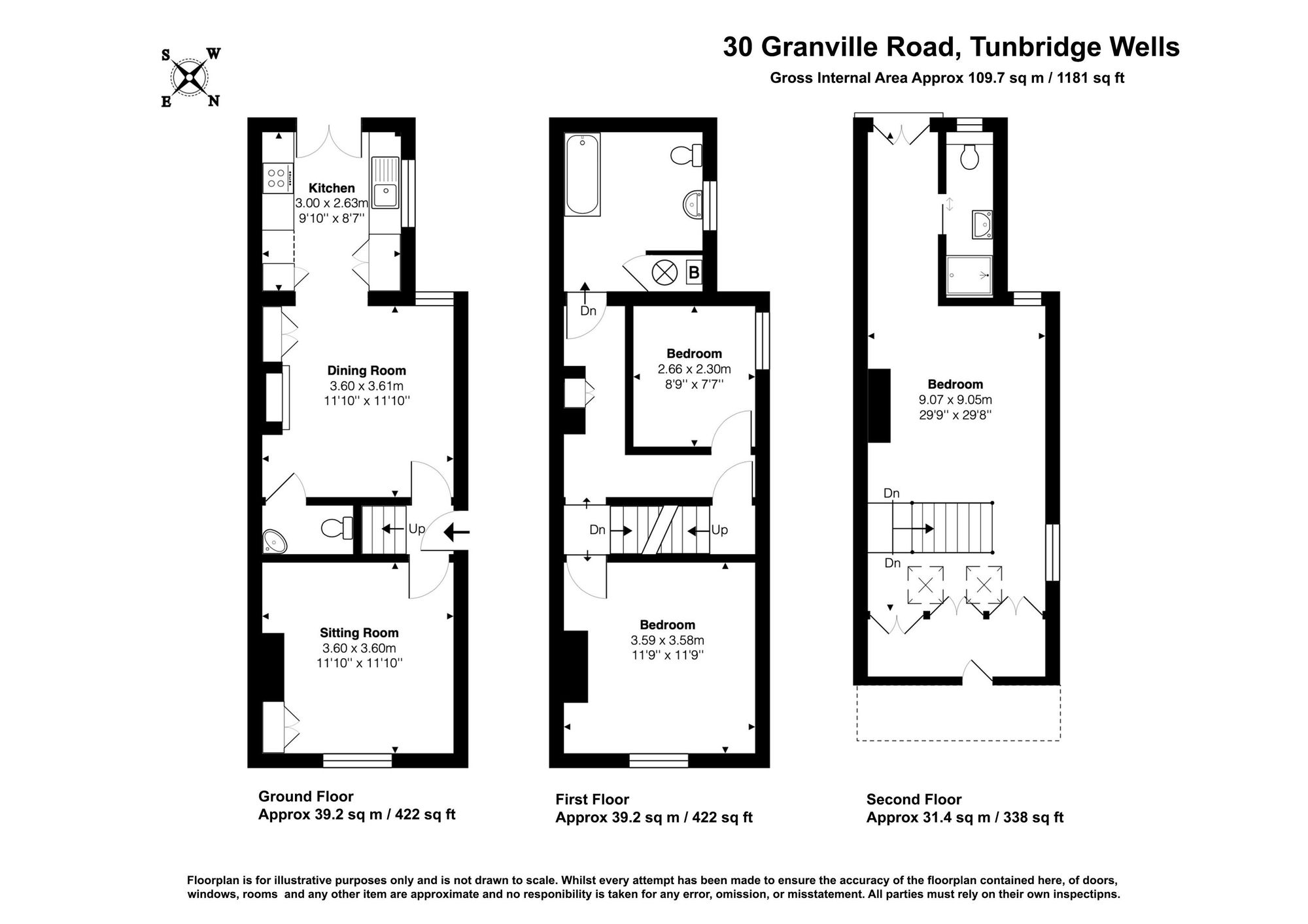30 Granville Road, Tunbridge Wells floorplan