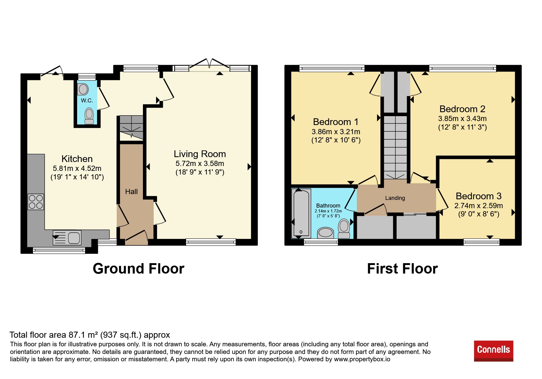 4, Barron Close, Kettering floorplan