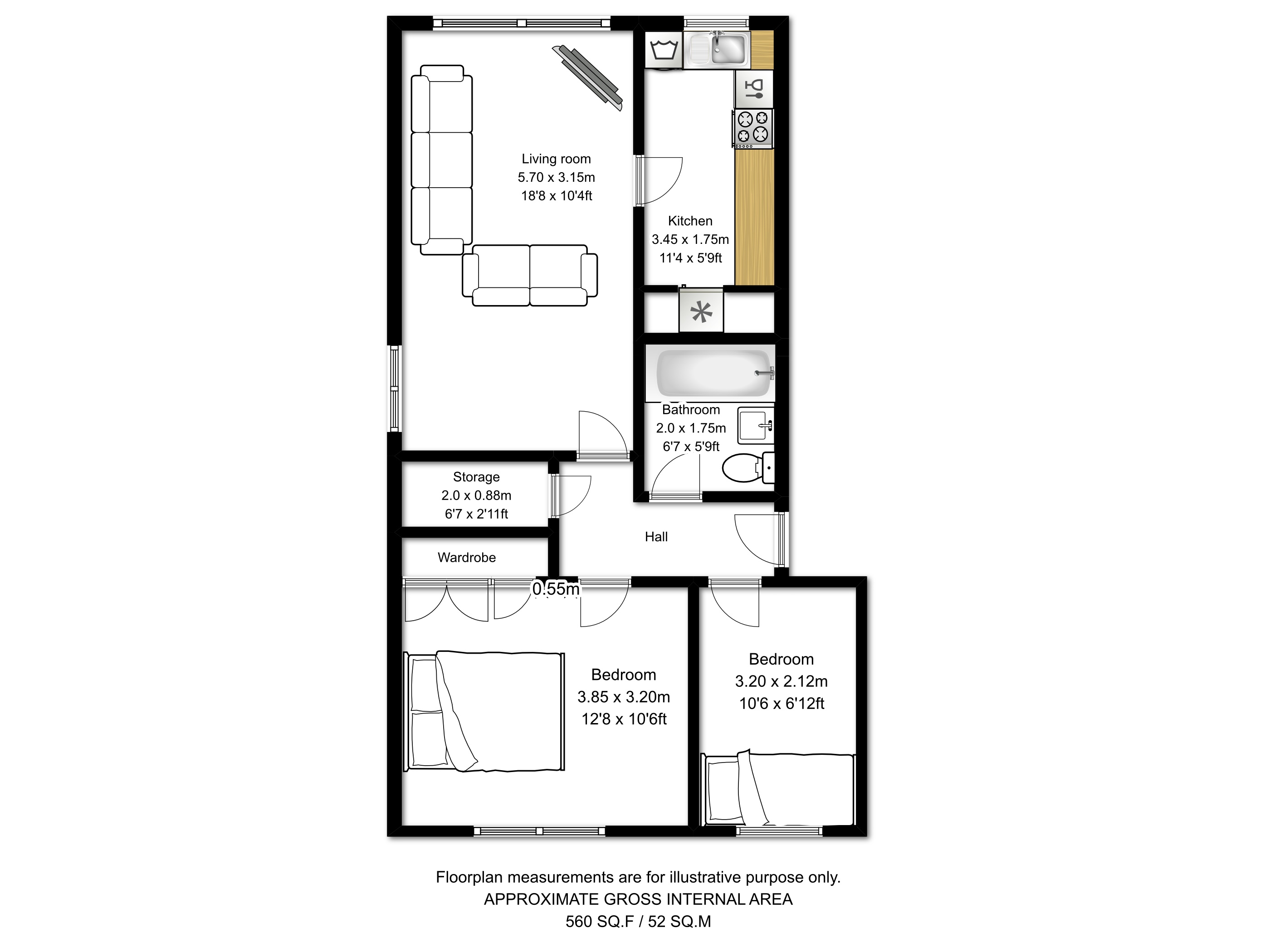 2 Bedrooms Flat to rent in Frances Road, Edgbaston B16