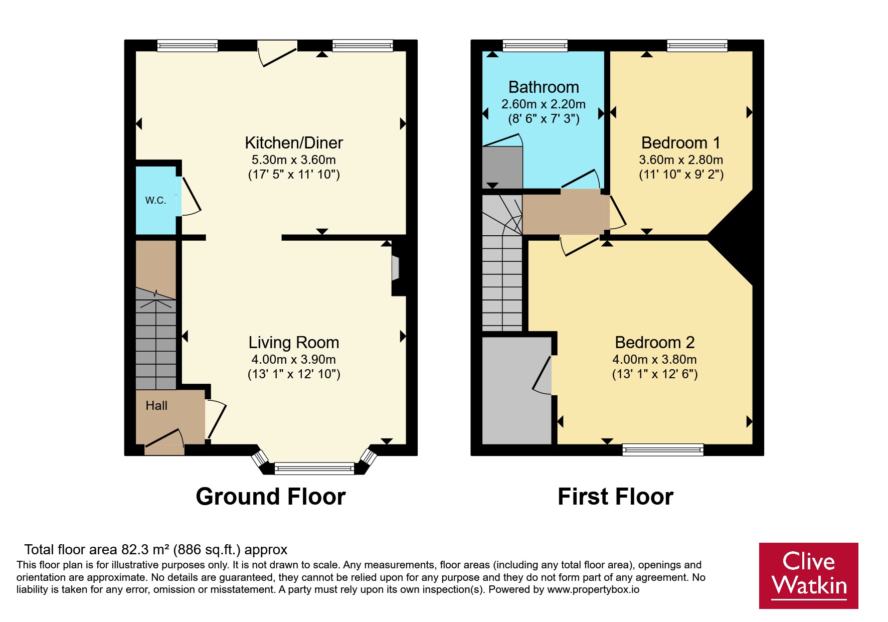 44, Mill Street, Cheshire floorplan