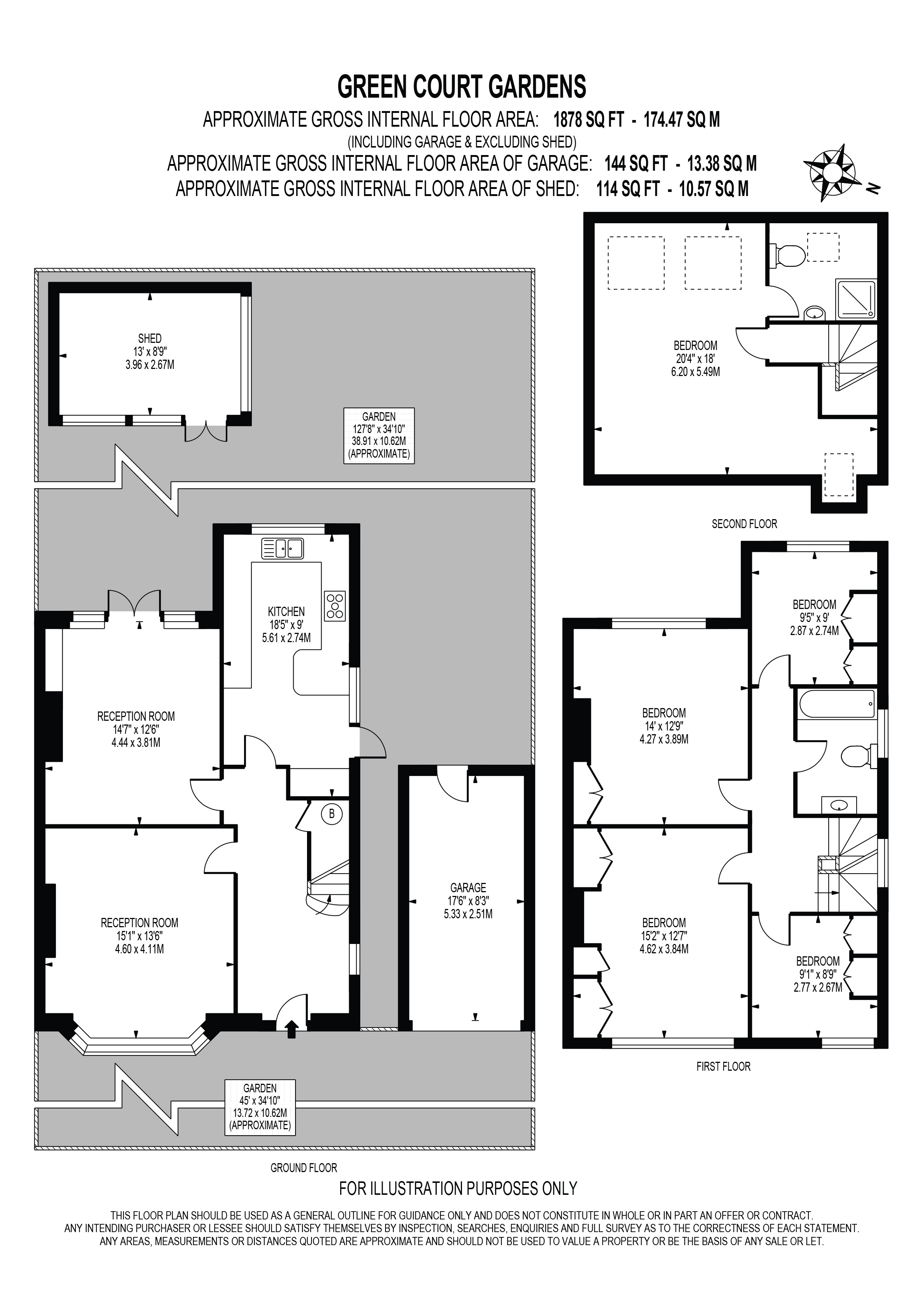 7, Green Court Gardens, Surrey floorplan