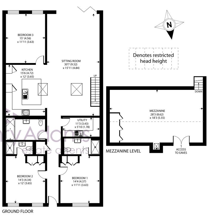 2, The Fallows, Hazeldene Lane, North Chailey floorplan
