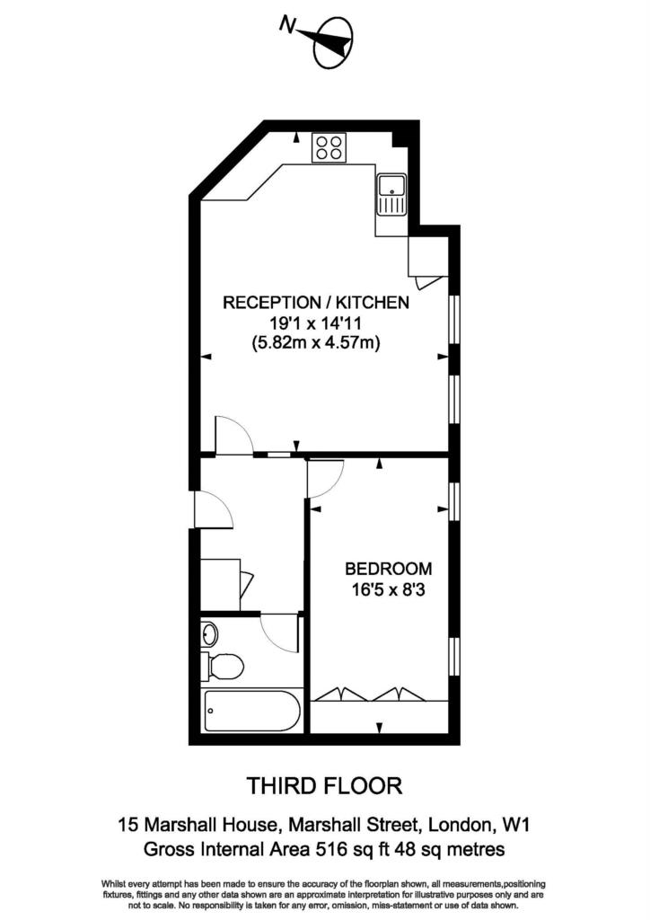 1 Bedrooms Flat to rent in Marshall Street, Soho W1F