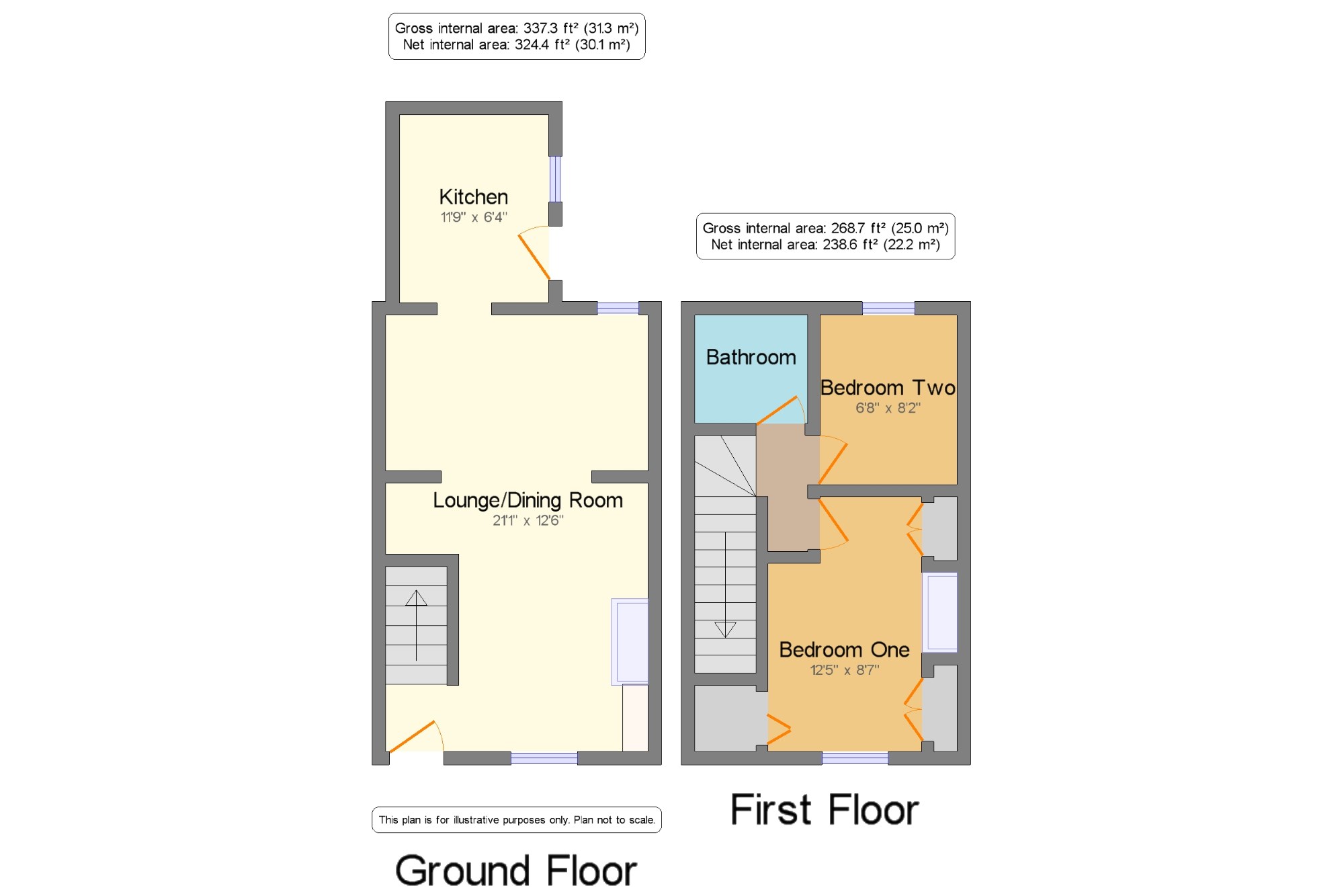 2 Bedrooms Terraced house for sale in Brook Street, Higher Walton, Preston, Lancashire PR5