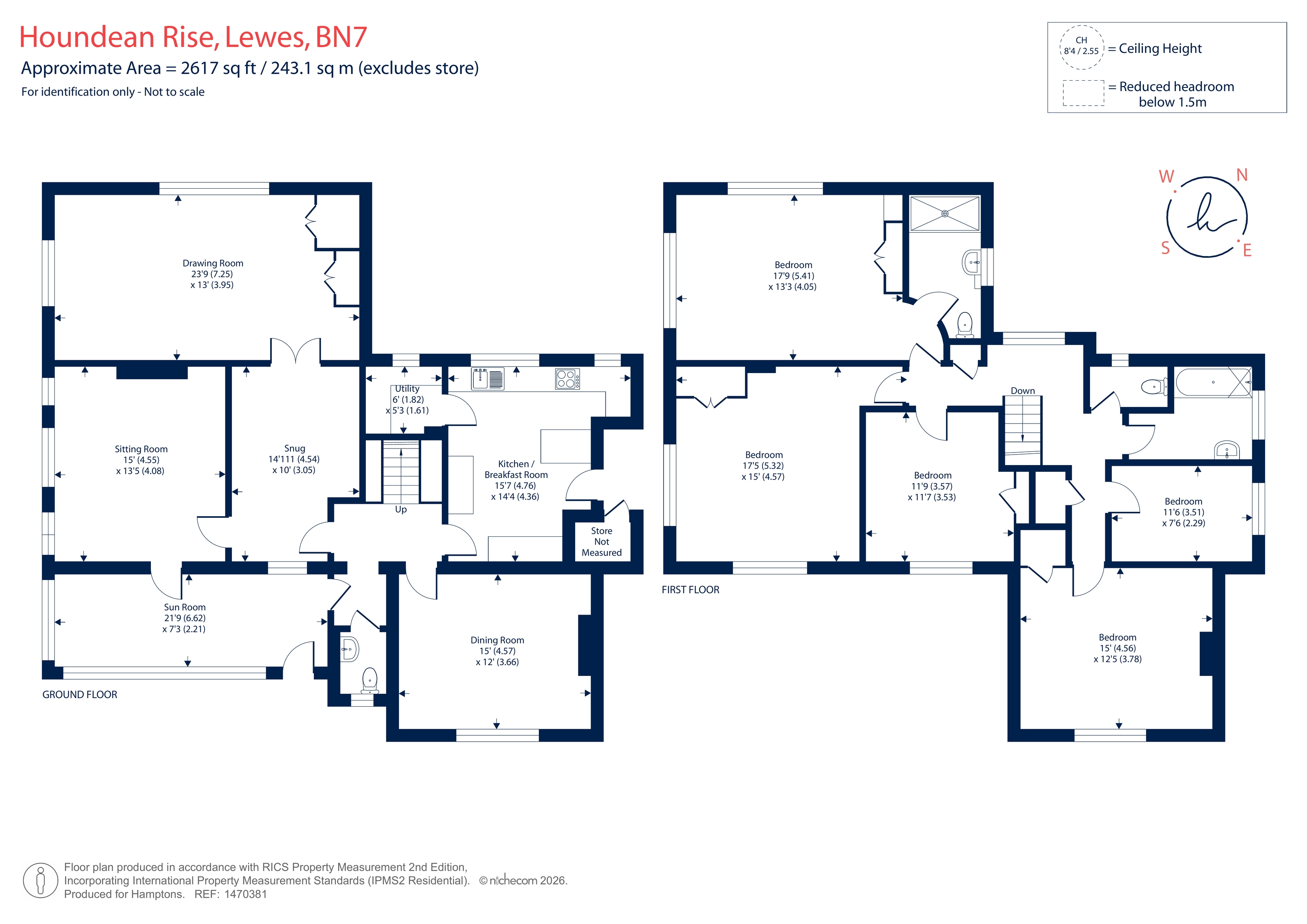 35, Houndean Rise, Lewes floorplan