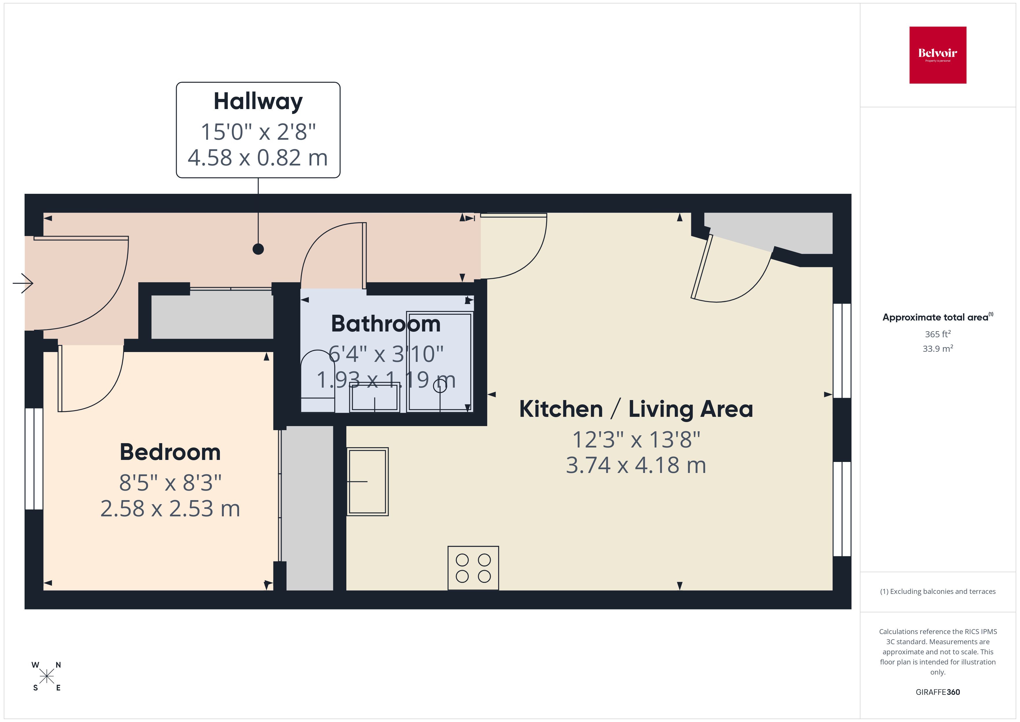 Apartment 1, Irvine Court, Swansea floorplan