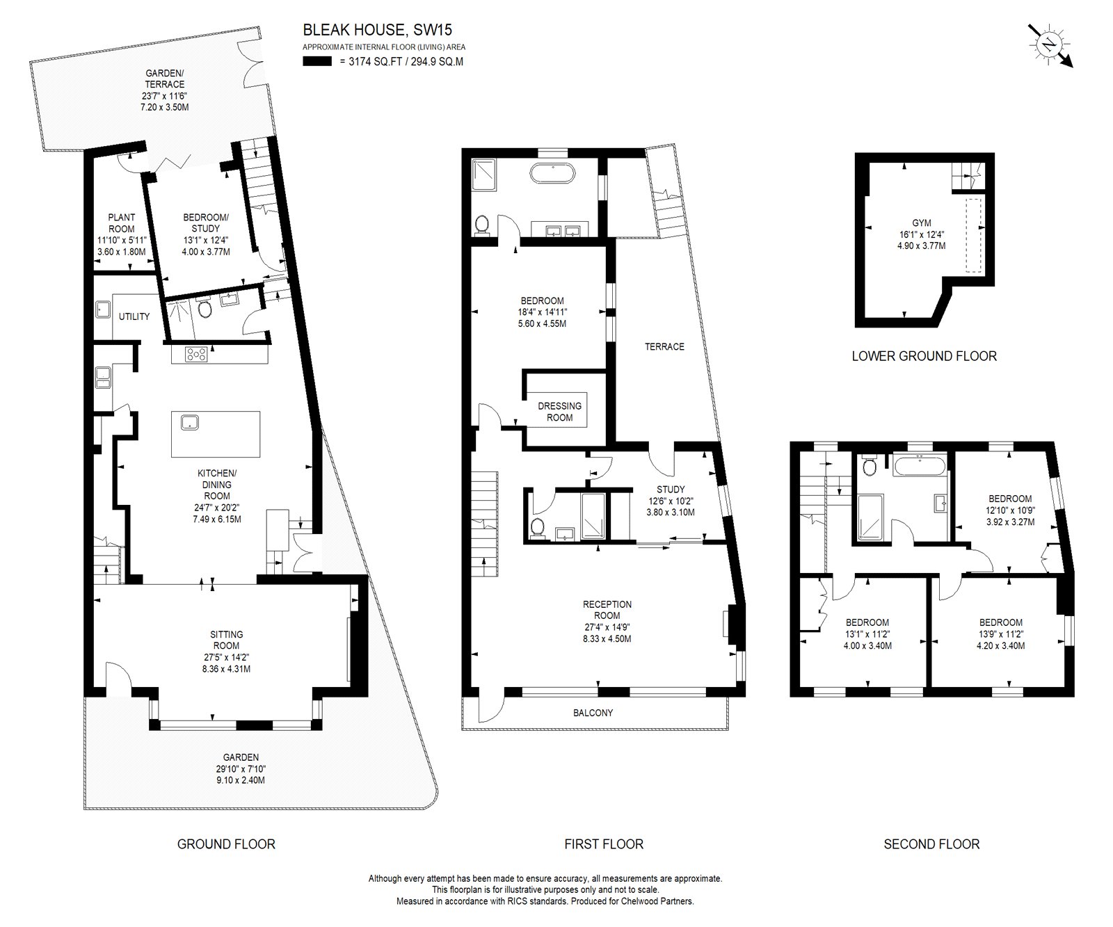 Bleak House, London floorplan