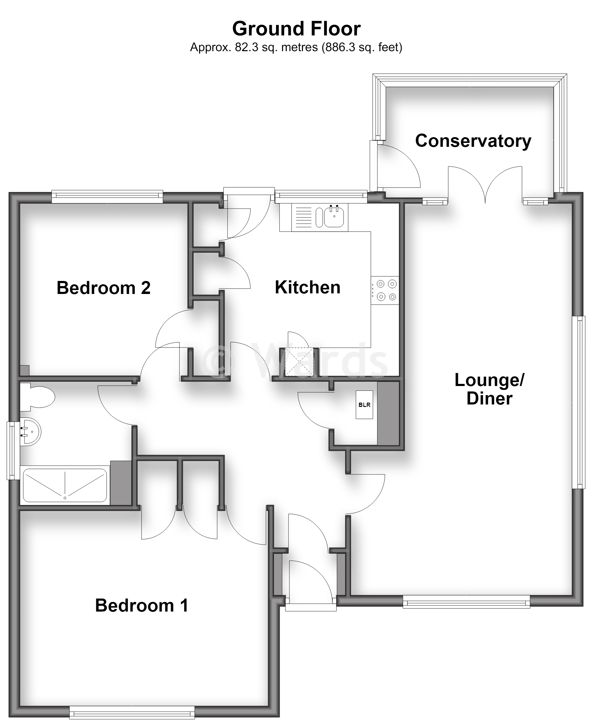 Lilac's, Cherry Lane, Deal floorplan